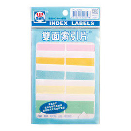 華麗牌WL-3060 五色索引片標籤(34x42mm) 20張/包
