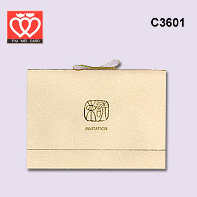 {振昌文具}【請先來電洽詢庫存】百美 C3601 邀請卡 50張 / 包
