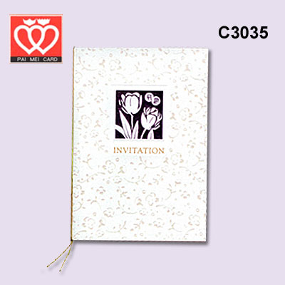 {振昌文具}【請先來電洽詢庫存】百美 C3035 邀請卡 50張 / 包