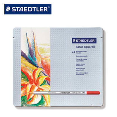 施德樓 MS125M24G 金鑽水彩色鉛組24色入(綠色系) / 盒