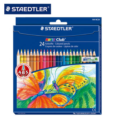 施德樓 MS144NC24 快樂學園 油性色鉛筆24色入 / 盒