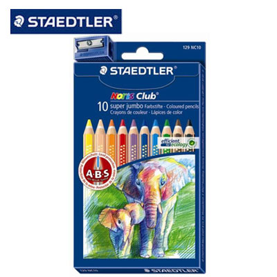 施德樓 MS129NC10 超寬六角色鉛筆10色組 / 盒