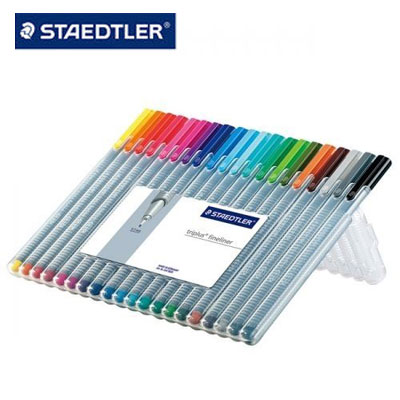 施德樓 MS334SB20 Triplus 三角舒寫 0.3MM 細字筆 20支入 / 盒