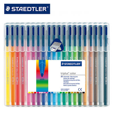 施德樓 MS323SB20 Triplus 三角書寫彩繪筆20支入 / 盒