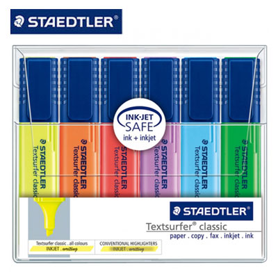 施德樓 MS364WP6 噴墨隱形螢光筆6色組 /盒