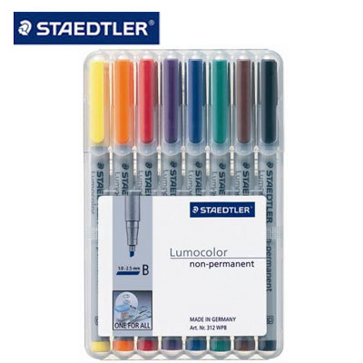 施德樓 MS312WP8 水性投影筆 B 8支入/ 盒