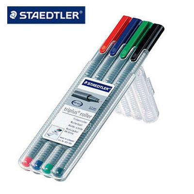 施德樓 MS403SB4 Triplus三角舒寫鋼珠筆4支組 / 盒