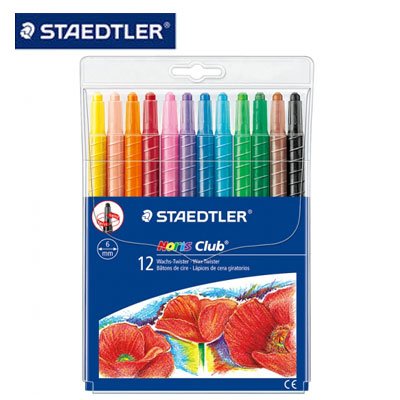 施德樓 MS221NWP12 快樂學園旋轉蠟筆12色組 /袋