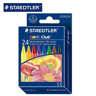 施德樓 MS220NC24 快樂學習 無毒安全油蠟筆24色入 / 盒