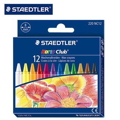 施德樓 MS220NC12 快樂學習 無毒安全油蠟筆12色入 / 盒