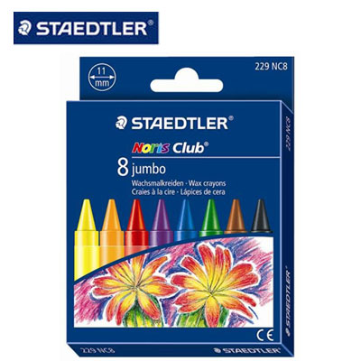 施德樓 MS229NC8 快樂學園 加寬型兒童無毒油蠟筆8色組 /盒