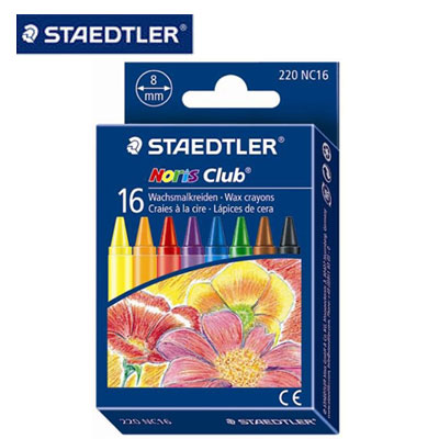 施德樓 MS220NC16 快樂學習 無毒安全油蠟筆16色入 / 盒