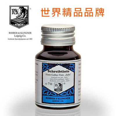 德國 Rohrer & Klingner 防水 鋼筆墨水 50ml - 楊柳青 RK711 / 瓶