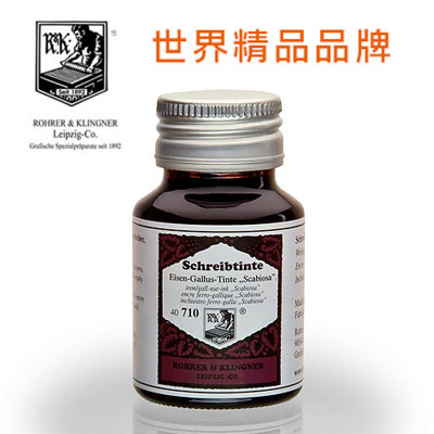 德國 Rohrer & Klingner 防水 鋼筆墨水 50ml - 埃及玫瑰 RK710 / 瓶