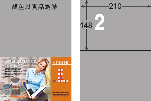 龍德 LD-804-S-C A4雷射影印標籤 銀色 / 包