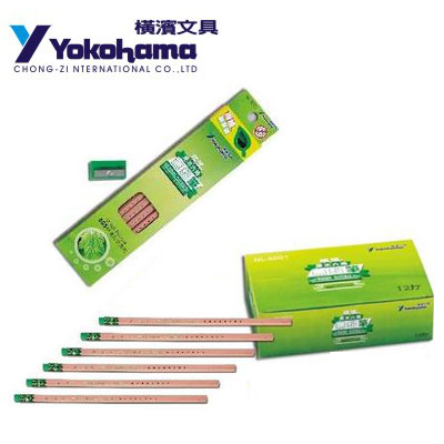 YOKOHAMA 日本橫濱 原木六角NL-6001無鉛筆＋小削筆器一個 12組/盒