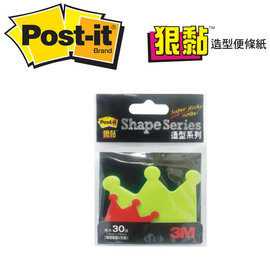 3M 625S-13 Post-it 狠黏皇冠可再貼造型便條紙73mmx73mm / 本