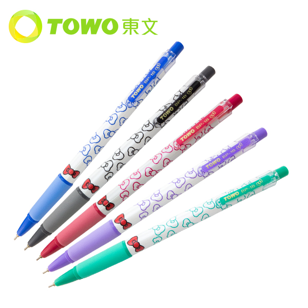 TOWO 東文 BP-1B 蝴蝶結 0.7mm 中油筆 24入/盒  