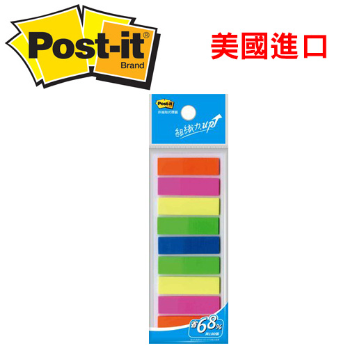 3M 583-9 Post-it可再貼非抽取式箭頭型標籤-8mm×44mm / 包
