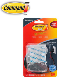 3M 無痕透明大型電線掛鉤 37303 / 卡