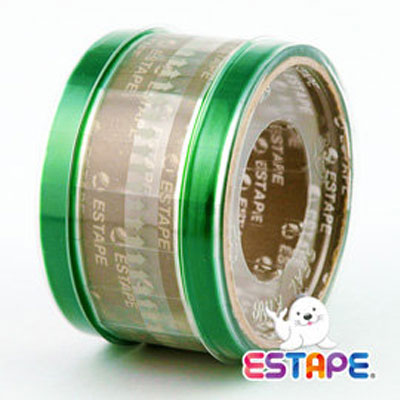 王佳膠帶 ESTAPE 免膠台抽取式HS1555G 易撕貼 綠/ 捲