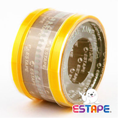 王佳膠帶 ESTAPE 免膠台抽取式HS1555Y 易撕貼 黃 32卷/ 盒