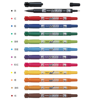 {振昌文具}【Pilot百樂】MEF-12EU 雙頭麥克筆 (細) /支