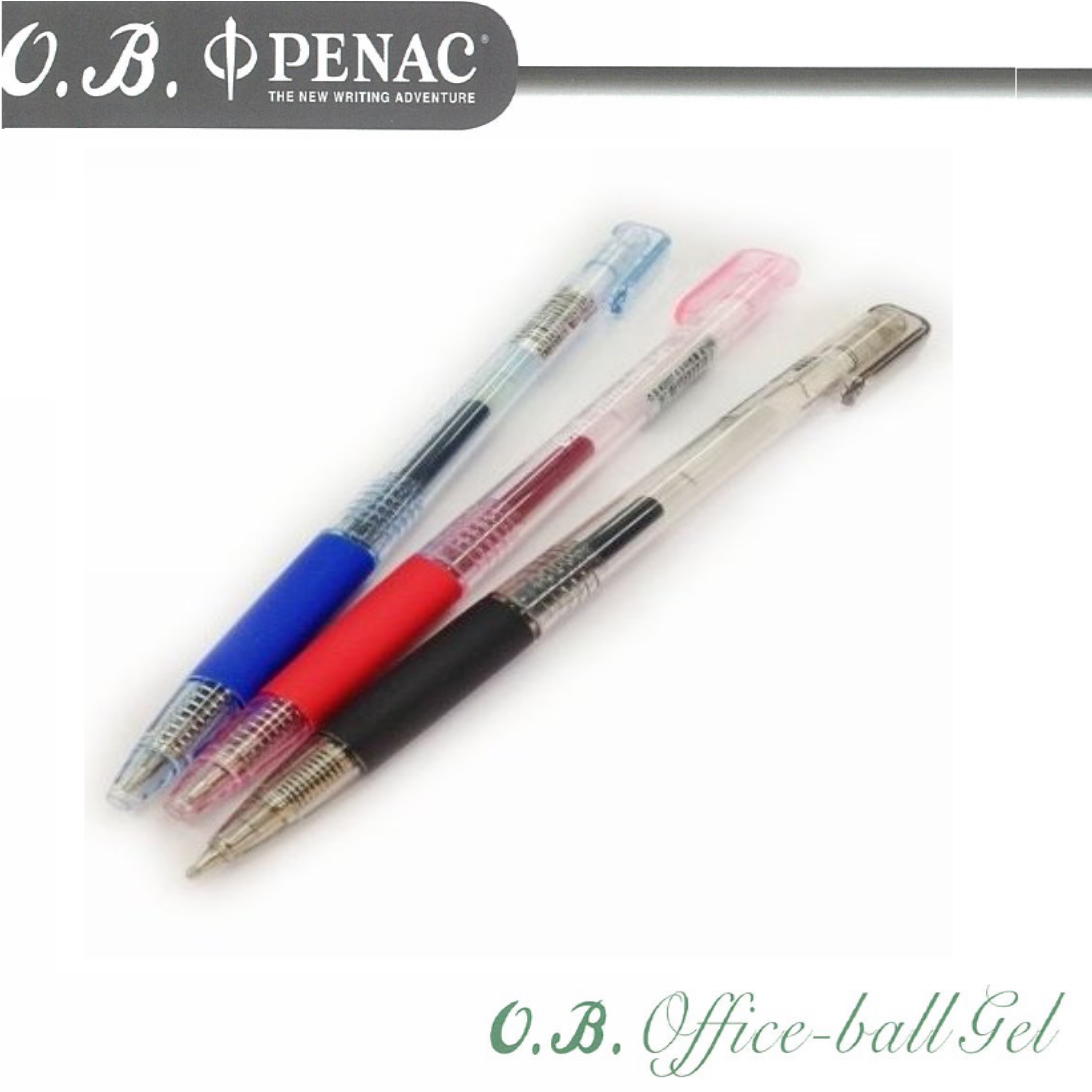 O.B. Office-ball gel自動中性筆 0.5mm  (50支/盒) OB#200T