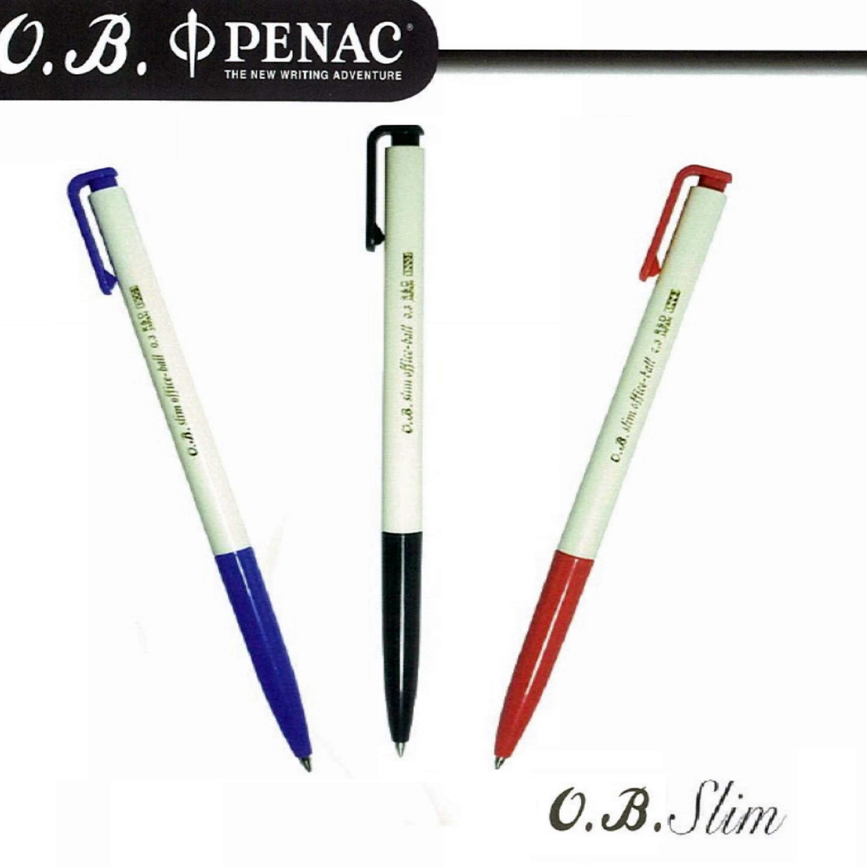 O.B. Slim自動原子筆0.3mm  (50支/盒) OB#1006