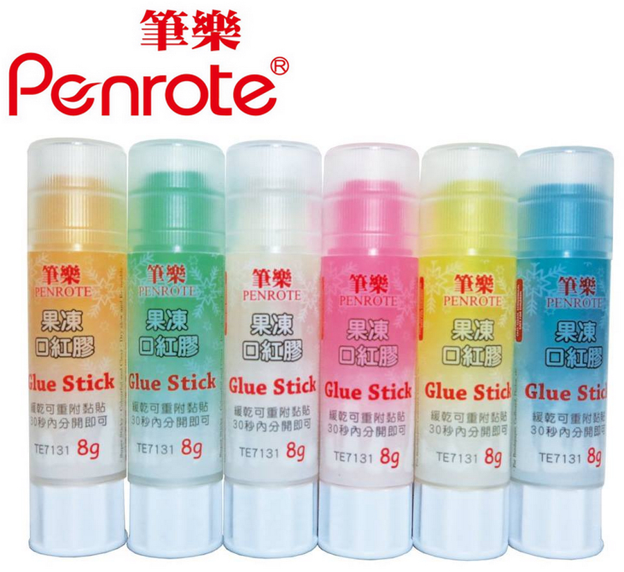 {振昌文具}【筆樂PENROTE】8g果凍口紅膠 24個/盒 TE7131