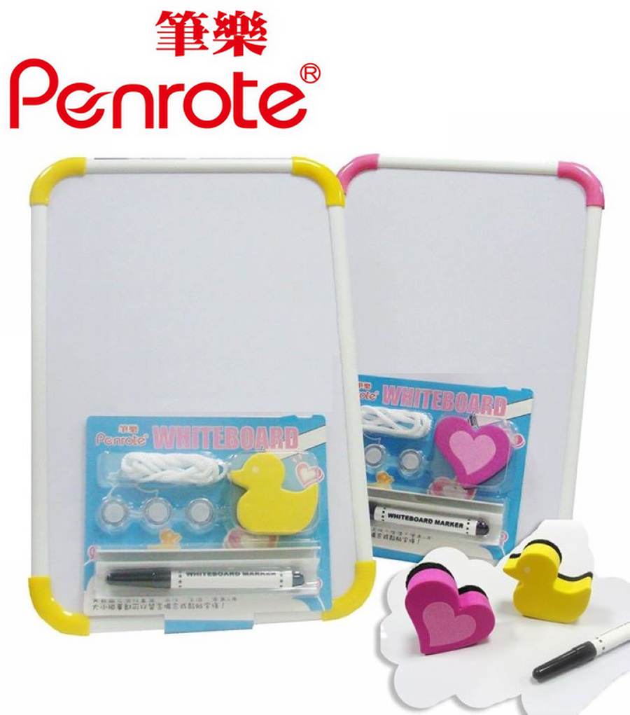 {振昌文具}【筆樂PENROTE】磁性白板(附白板筆、板擦) 個 KC0182 (款式隨機出貨)