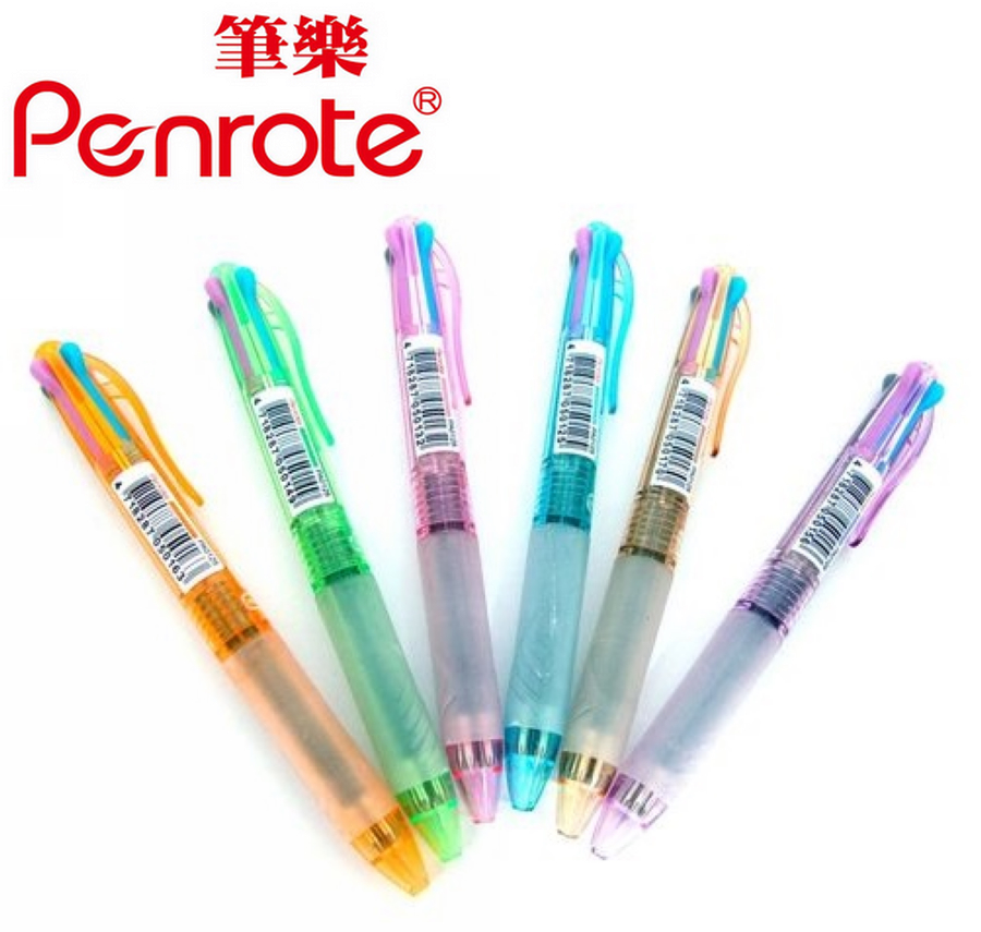 {振昌文具}【筆樂PENROTE】(請先來電詢問存貨)四色筆 36支/盒 PA0125