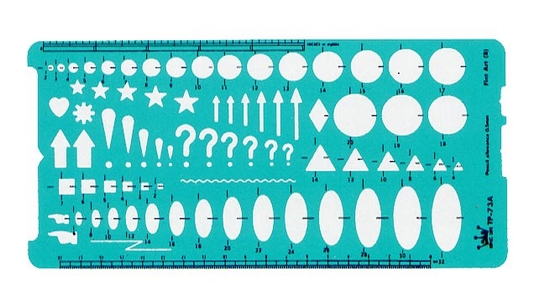 {振昌文具}【徠福LIFE】  美術定規 TP-73A / 片