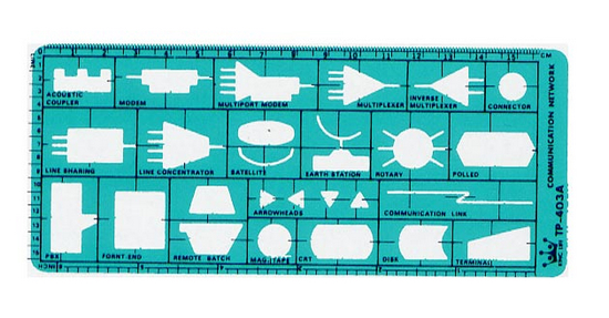 {振昌文具}【徠福LIFE】 電腦流程電子電工符號定規 TP-403A / 片