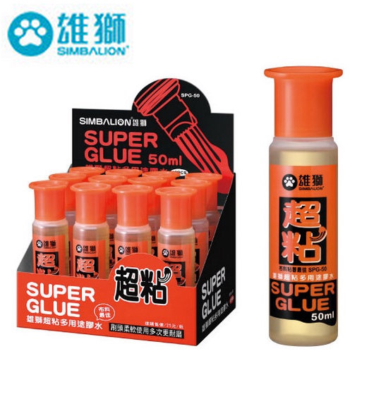 雄獅單頭超黏多用途膠水 50ml SPG-50
