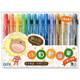 雄獅CC-313 13色自動蠟筆 /盒