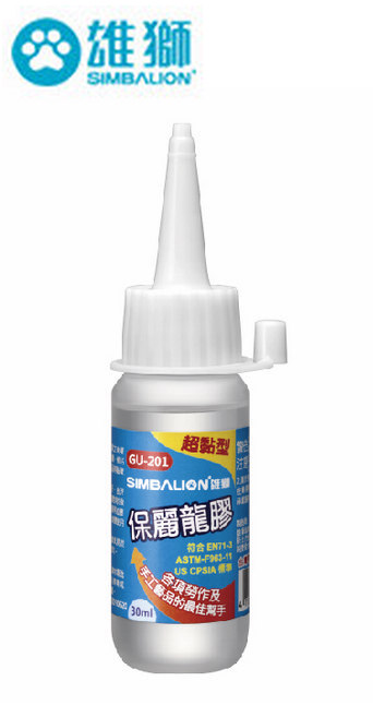 雄獅 GU-202 保麗龍膠 100ml /瓶