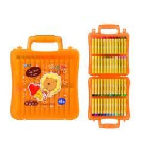 奶油獅 BLOP-48  3207163A 48色大支粉臘筆 (外殼顏色隨機出貨) / 盒