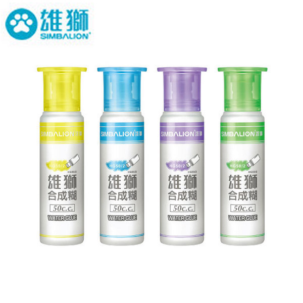 雄獅合成糊 50CC 單頭軟膠 顏色隨機出貨 HG-50/2