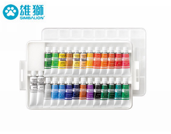 雄獅王樣不透明水彩25色 CGP-25A