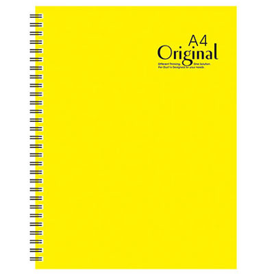 美加美 AD3103 13K原色膠圈筆記(黃) 3本 / 包