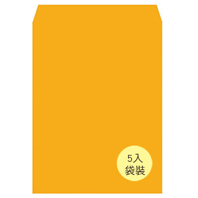 美加美 N1204P 大4K金黃公文封(袋裝) 5入/ 袋