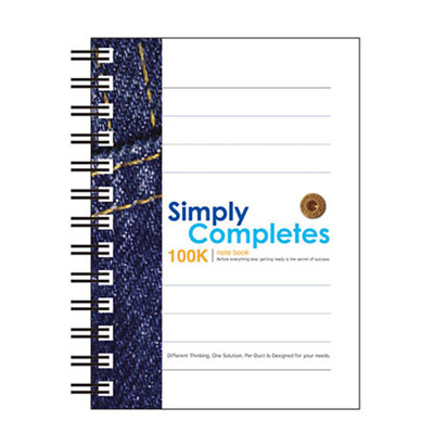 美加美 AO3007 100K透明PP膠圈筆記 6本 / 包