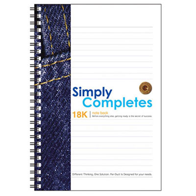 美加美 AO3004 18K透明PP膠圈筆記 6本 / 包