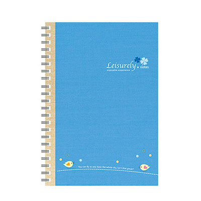 美加美 AO3016 50K悠閒生活膠圈筆記-藍 3本 /包