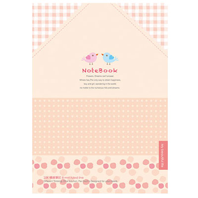 美加美 AF1627 25K平裝筆記小鳥-抽象粉 10本 /包