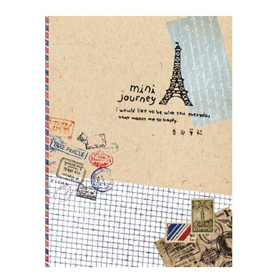 美加美 AF1043 Be happy 16K空白筆記-鐵塔 10本/包