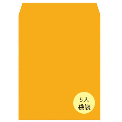 美加美 N1205P 大5K金黃公文封(袋裝) 5入/ 袋