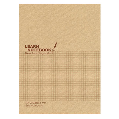 美加美 AF1094 16K牛皮方格平裝筆記 10本 /包