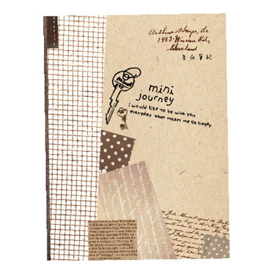 美加美 AF1044 Be happy 16K空白筆記-鑰匙 10本/包